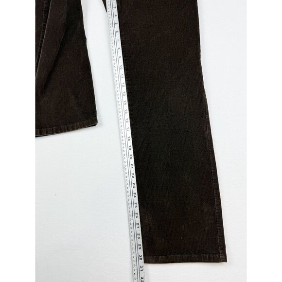 Talbots Wide Leg Stretch Corduroy Pants Size 6 Womens Brown Mid Rise (28x30) - Picture 3 of 9